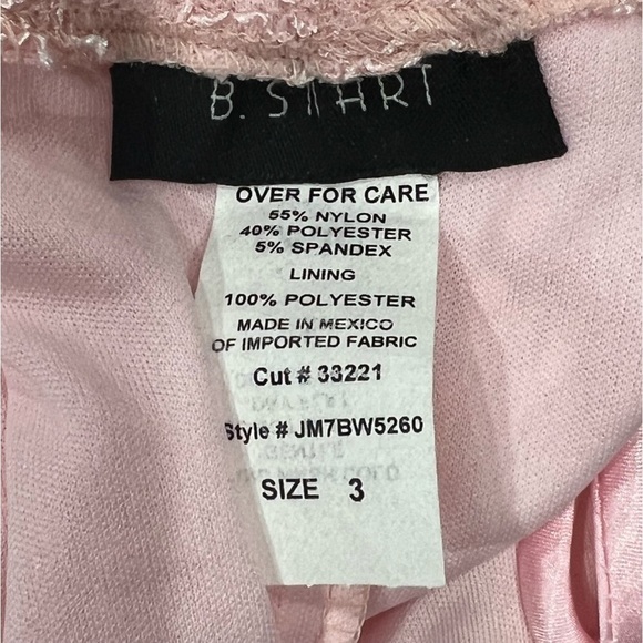 B. Smart Pink High Low Lace Lined Sequin Dress Size 3 Women’s - Picture 2 of 5